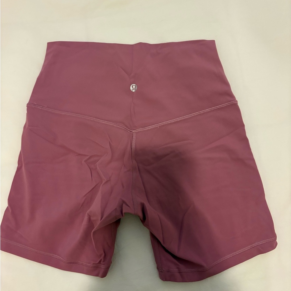 LULULEMON Women's Pink Align Biker Shorts - Picture 2 of 4